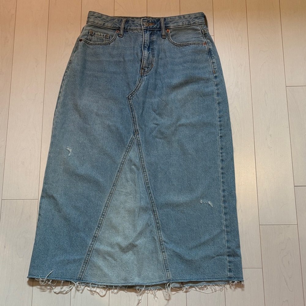 Denim Maxi Skirt